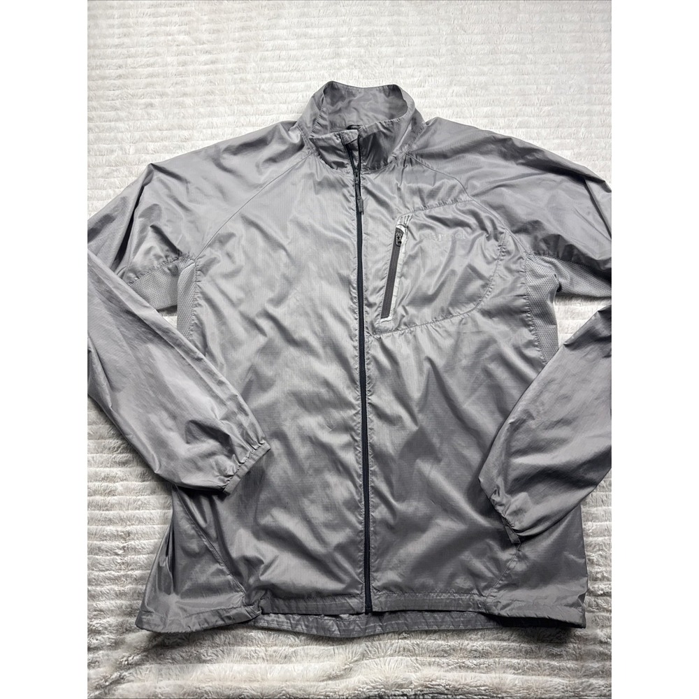 Marmot Jacket Mens Large Gray‎ Softshell Windbreaker Running Outdoor Lightweight